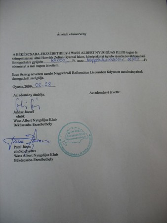 Átvételi elismervény